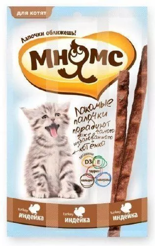 Мнямс лакомые палочки д_котят  3х3гр_700071