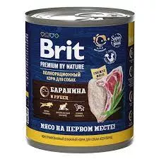 Brit консервы для собак баранина и рубец  850гр