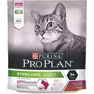 Pro Plan Sterilised для стерилизованных кошек утка, печень