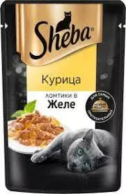Sheba паучи для кошек ломтики  курицы в желе 75гр