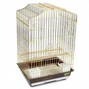 Triol Клетка для птиц №6113G золото 46,5*36*65см