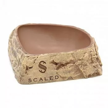 Экзомания Поилка угловая  Scaled Stone Age Drinking Bowl 18 см (Пустынный)