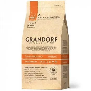 Grandorf Cat Sterilised сухой корм для кошек индейка и рис
