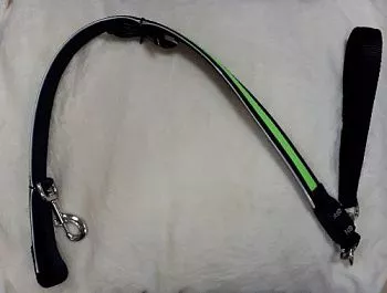 Светящийся поводок с USB зарядкой зеленый 2,5см*120см