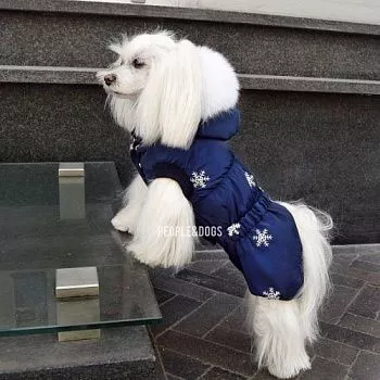 PEOPLE & DOGS Комбинезон для собак снежинка S