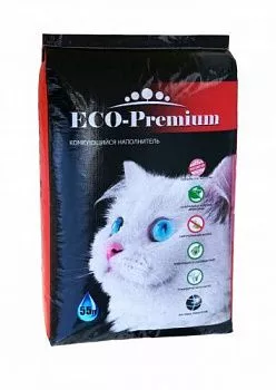 Eco Premium Green наполнитель комкующийся древесный