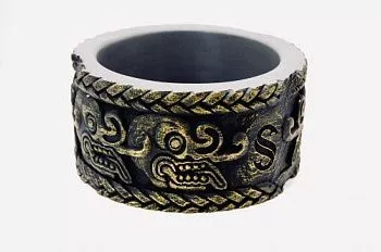 Экзомания Поилка круглая  Scaled The Maya Civilization Drinking Bowl 18см 1200мл