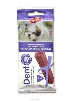 Titbit Dent Жевательный снек с печенью говяжьей для мелких пород  40гр