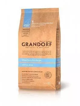 Grandorf Cat Sensitive сухой корм для кошек д/кожи/шерсти Белая рыба/Индейка 