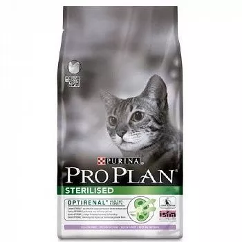 Pro Plan Sterilised для стерилизованных кошек, с индейкой
