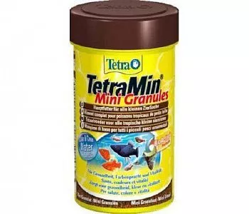 Tetra Min Mini Granules корм для мелких рыб в виде мини гранул 100мл