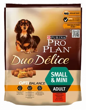 Purina Pro Plan Duo Delice корм для взрослых собак мелких пород с говядиной