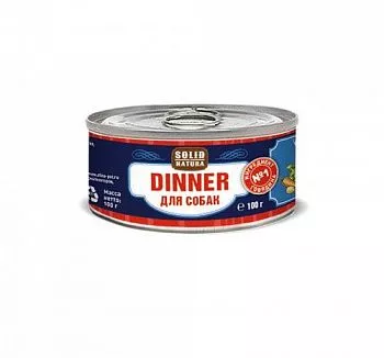 Solid Natura Dinner консервы для собак со вкусом говядины 100 гр