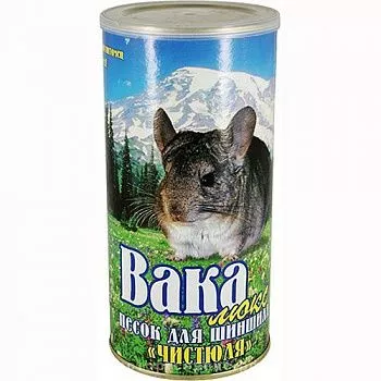 Вака Песок для шиншил Чистюля Люкс 1,6л (туба)