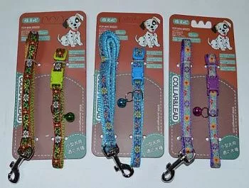Collar&Lead Ошейник с поводком для собак нейлон 10мм*122см+30см