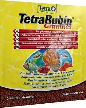 Tetra Rubin Granules корм для улучшения окраса рыб в виде гранул, 15г