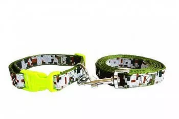 Collar&Lead Ошейник с поводком для собак нейлон 20мм*122см+46см