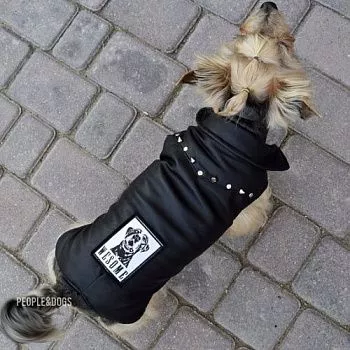 PEOPLE & DOGS Куртка для собак кожанная