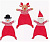 Trixie Рождественские игрушки  Санта/Медведи/Олень 20см