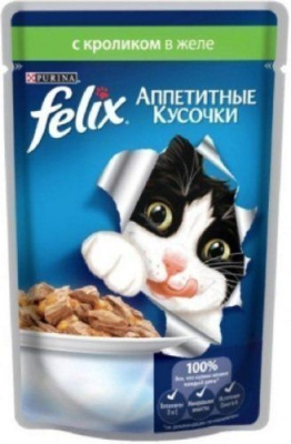 Felix - консервы для кошек - кролик_