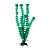 Barbus Искусственное растение Кабомба зеленый металлик 30см