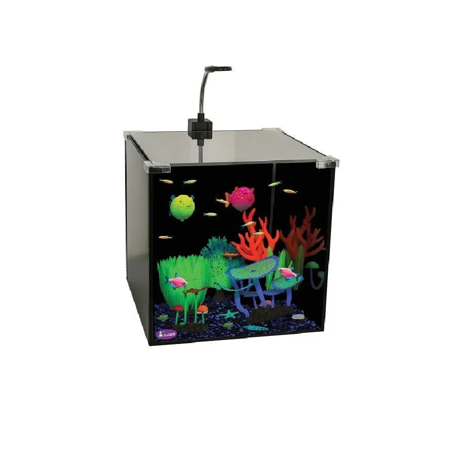 Аквариум для светящихся рыб и декораций Gloxy Glow Set-27 (30*30*30см) 27 литров
